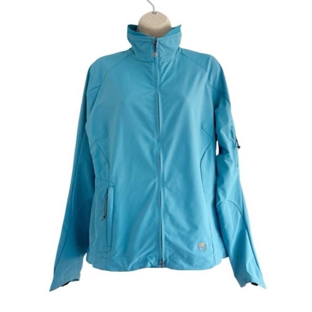 Mountain Hardwear  Women's Sz M Blue Lightweight Softshell Jacket